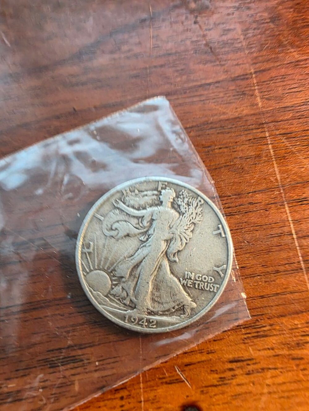 1942 D WALKING LIBERTY HALF DOLLAR SILVER